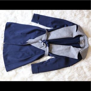 White House black market blue winter jacket long